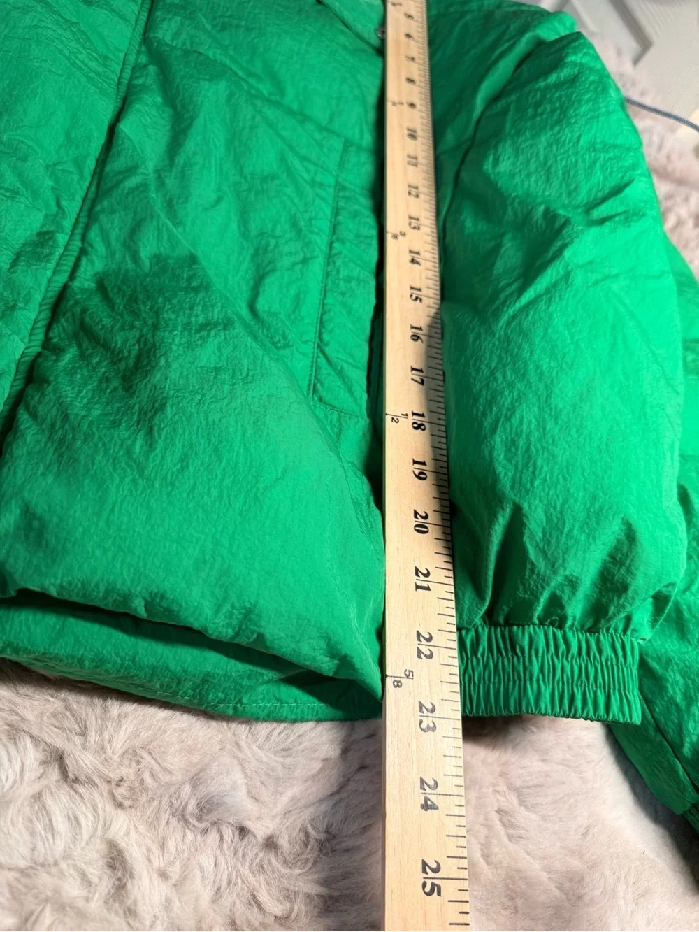 FP Movement Free People Pippa Packable Puffer Jacket Kelly Green Medium M